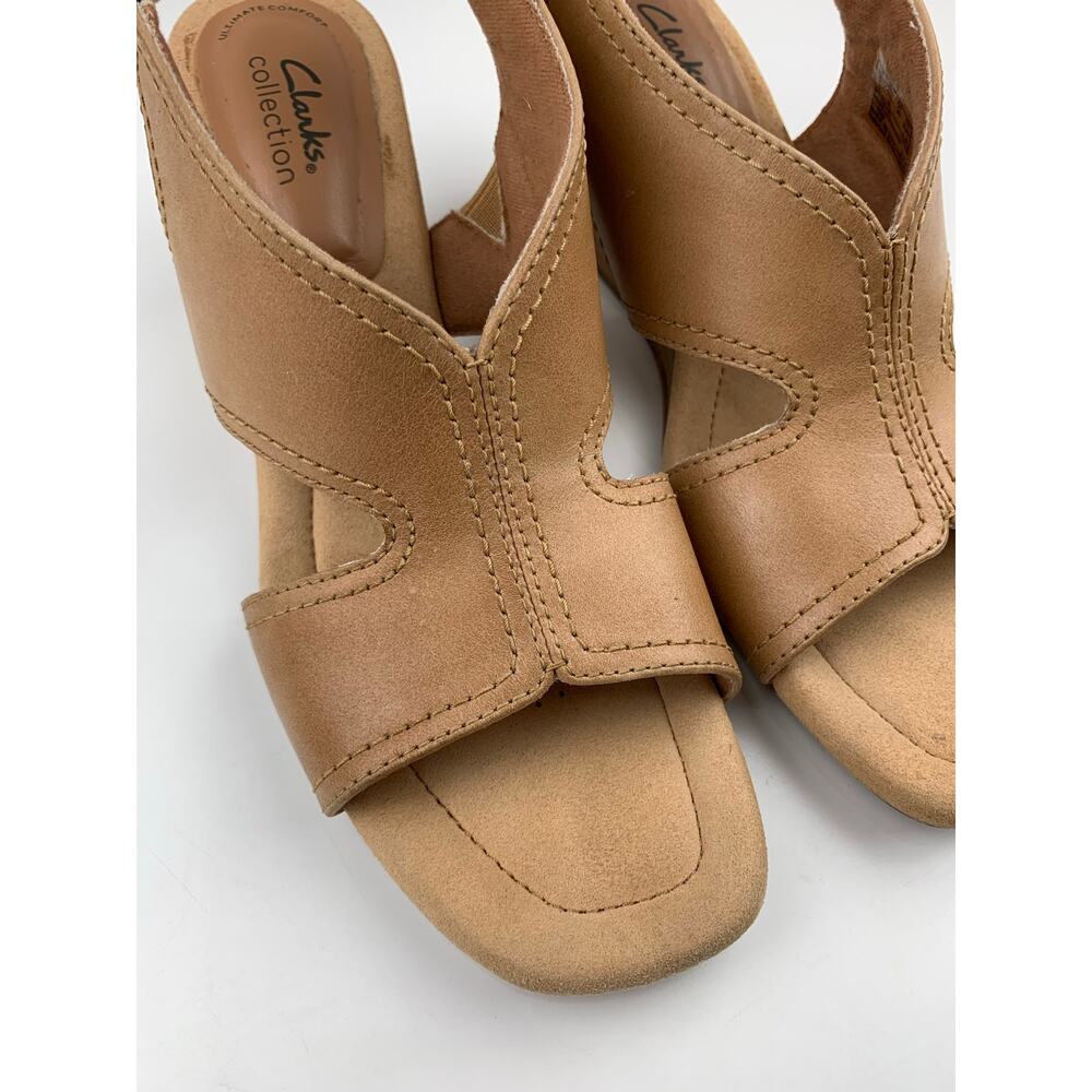 Tan Wedge Sandals - Picture 4 of 11